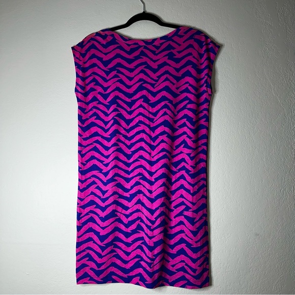 LILLY PULITZER pout pink Get Lucky cap sleeve Robyn t-shirt dress S - Picture 11 of 13